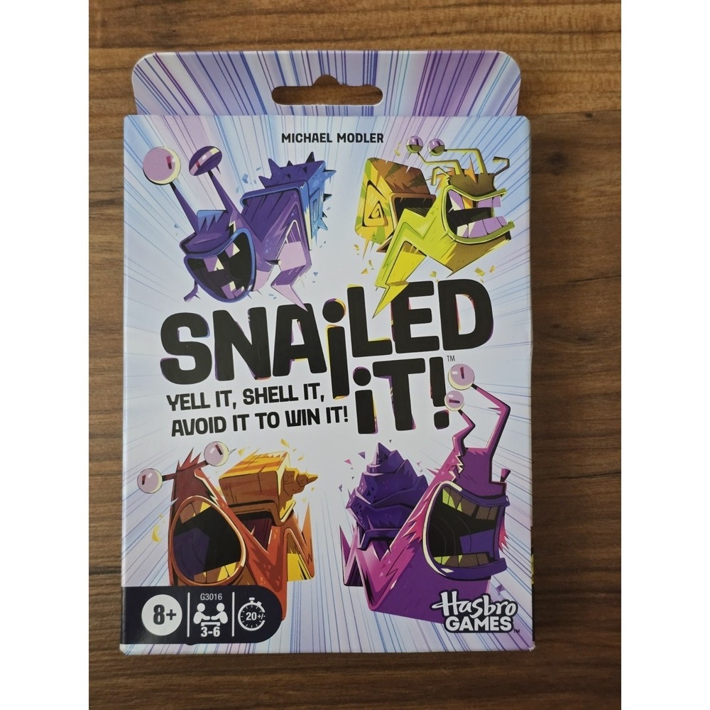 Snailed It Hasbro Gaming Family Card Game Strategy Game 3-6 Players Ages 8+